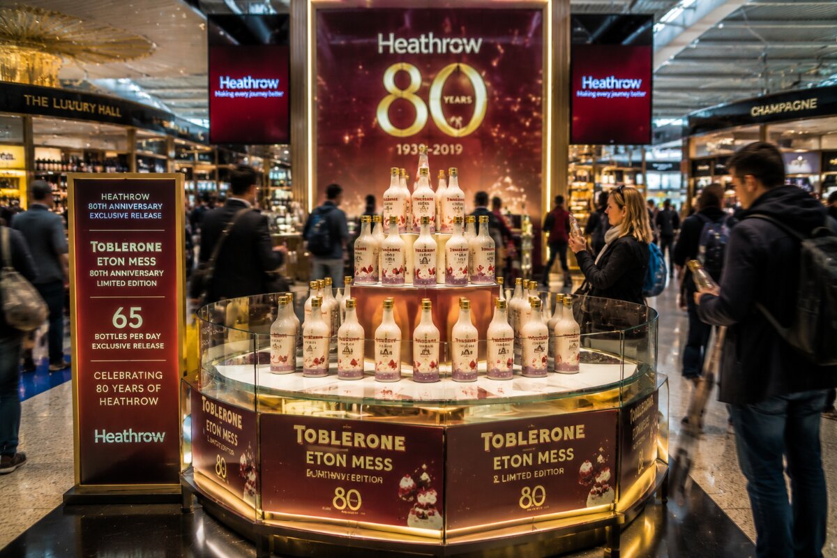 Heathrow Airport Commemorates 80 Years with Limited-Edition Toblerone Eton Mess