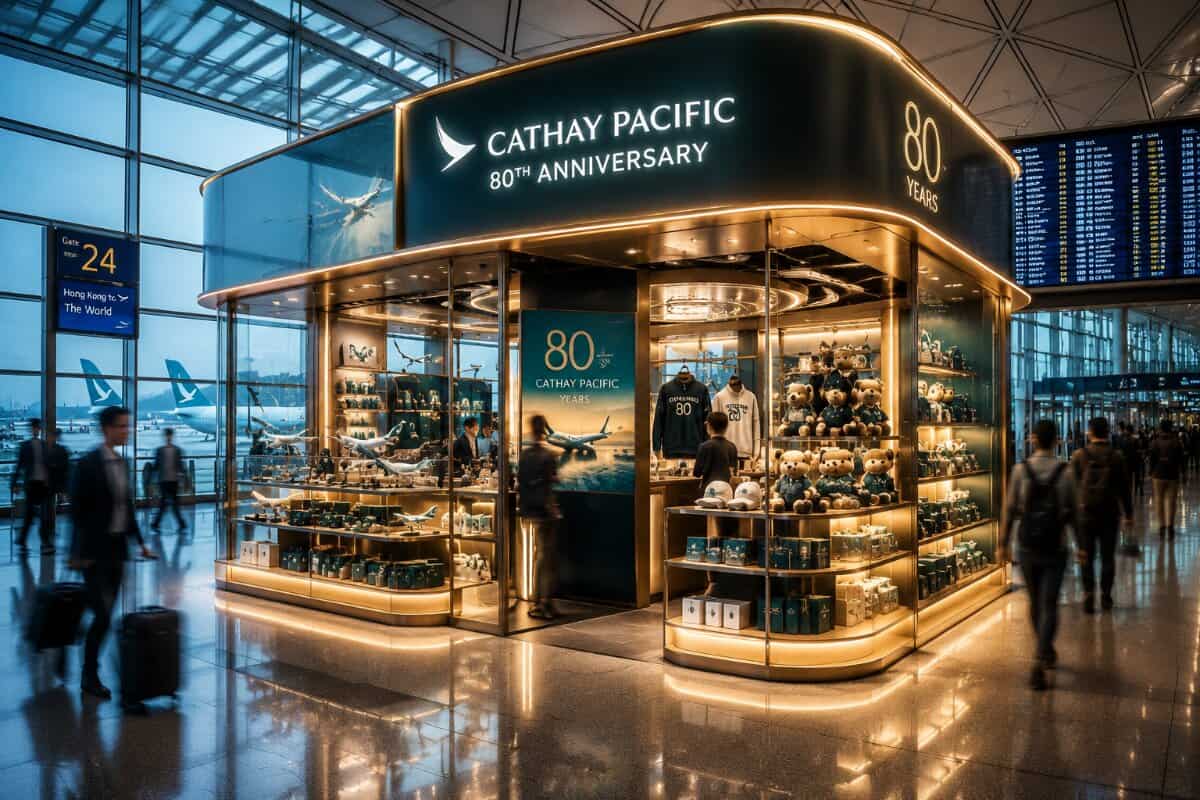 Celebrate Cathay Pacific’s 80th Anniversary at the New Pop-Up Store in Hong Kong Airport