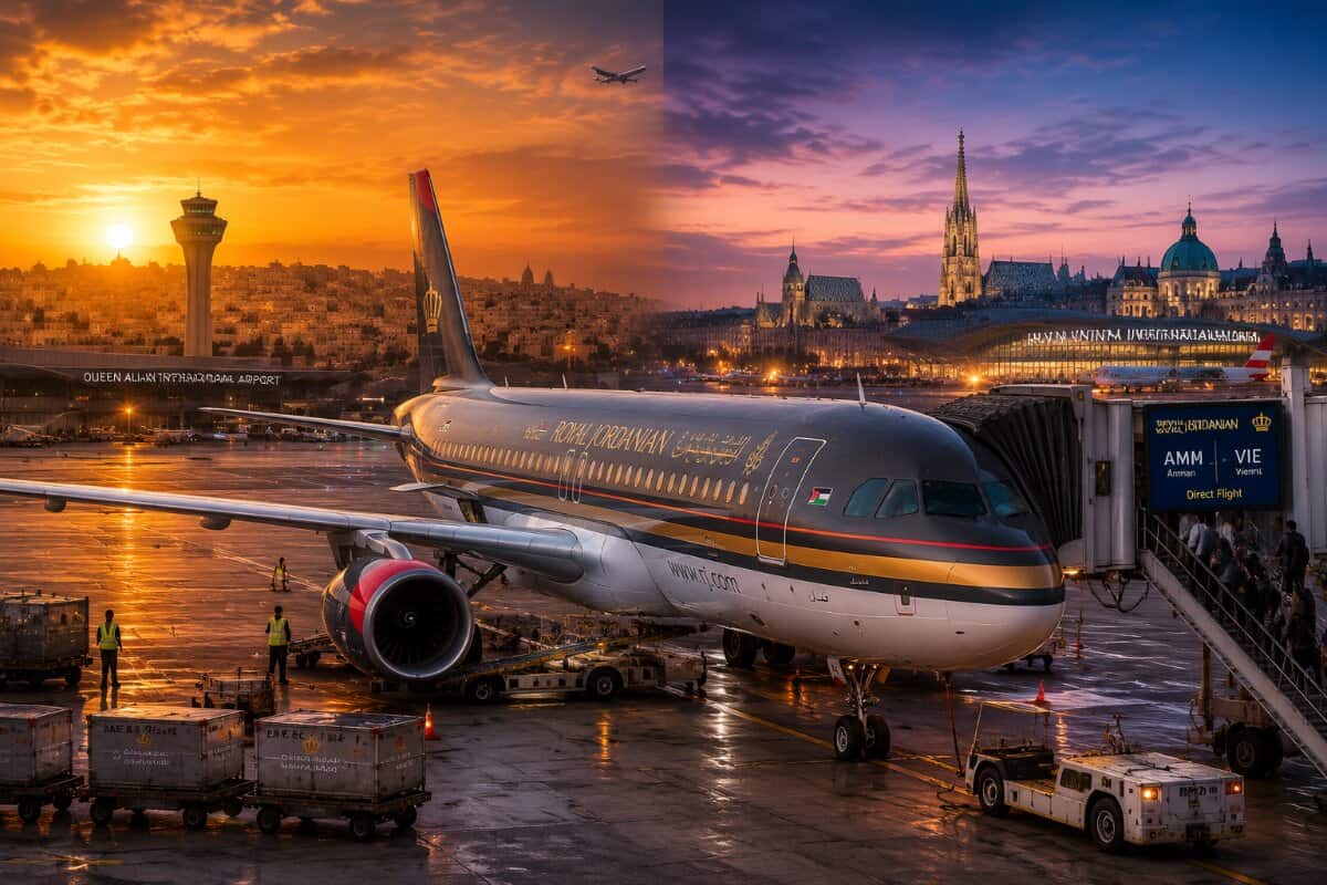Royal Jordanian Introduces Direct Flights from Amman to Vienna