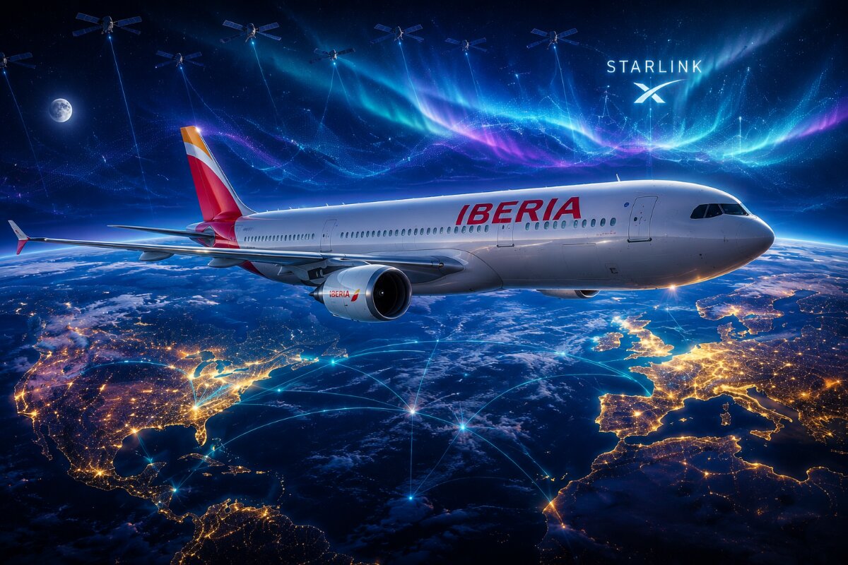 Iberia Becomes First Spanish Airline to Launch Starlink Inflight WiFi