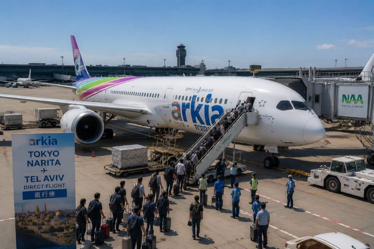 Arkia Israel Airlines to Initiate Direct Flights from Tokyo to Tel Aviv Starting October 25, 2026