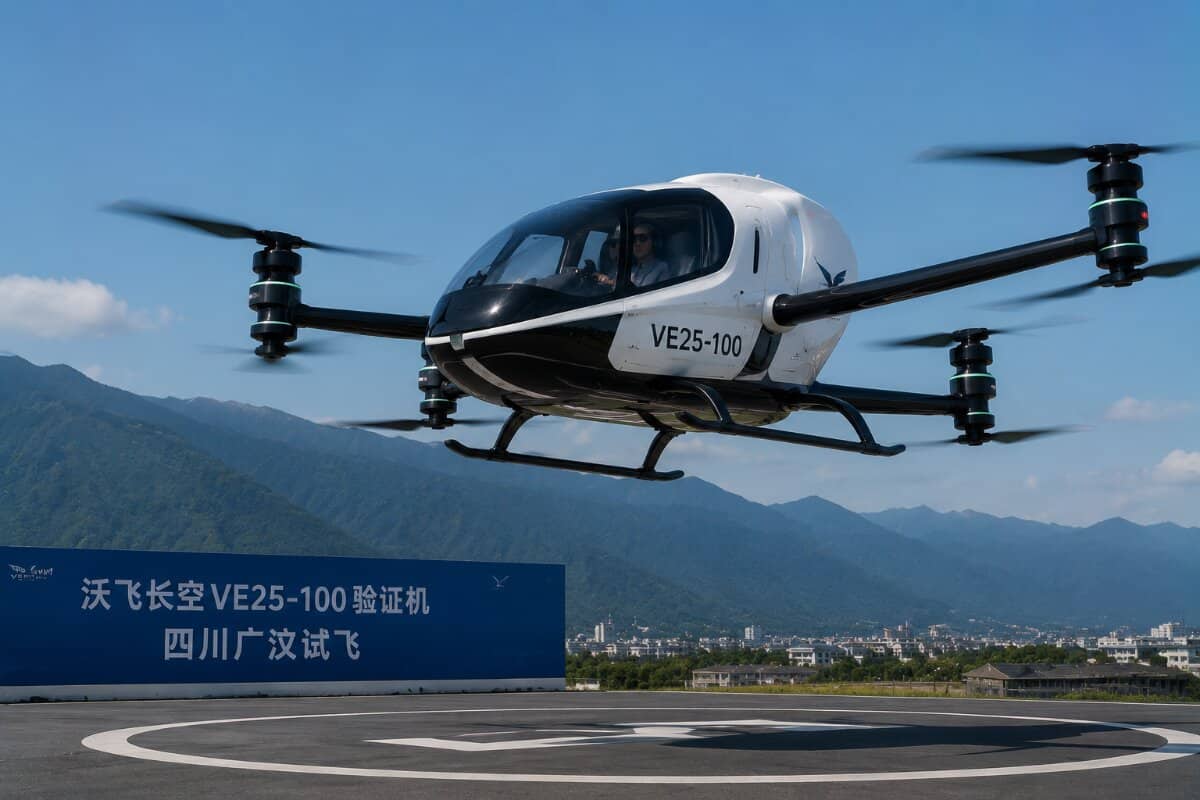 China Marks Historic Milestone in eVTOL Technology with Successful Piloted Flight in Sichuan