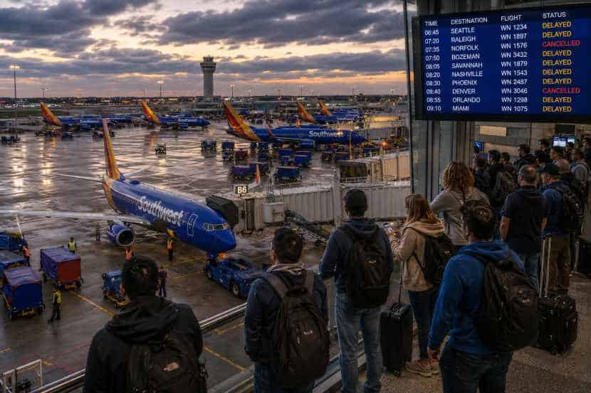 Flights Cancelled at Chicago Midway International Airport as Southwest Airlines Cancels 78 Flights and Delays 128, Disrupting Major Routes Across the US, Mexico, and the Dominican Republic, Including Seattle, Raleigh, Norfolk, Bozeman, Savannah, and Beyond