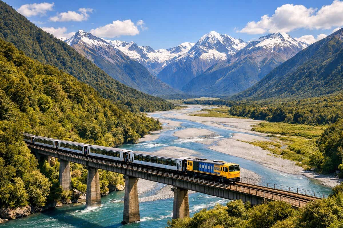 Discover New Zealand's TranzAlpine Scenic Train Journey: A Breathtaking Adventure from Christchurch to Greymouth