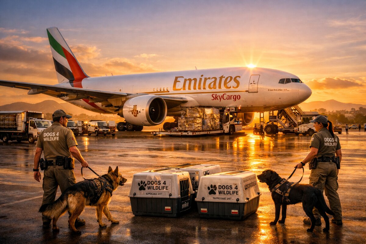 Emirates SkyCargo Joins Forces with Dogs 4 Wildlife to Combat Poaching