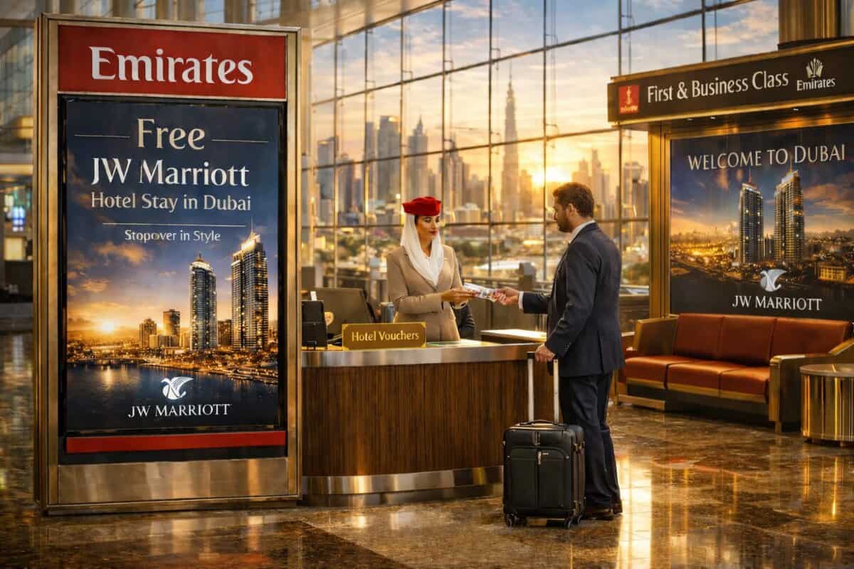 Experience Luxury Awaits: Emirates Offers Free Hotel Stay at JW Marriott Marquis Dubai for Summer Travelers