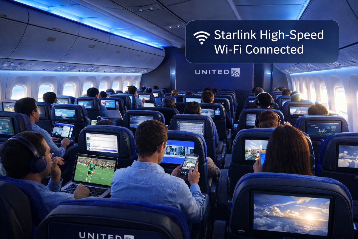 United Airlines Enhances Long-Haul Travel with Starlink Wi-Fi on Boeing 777 Fleet