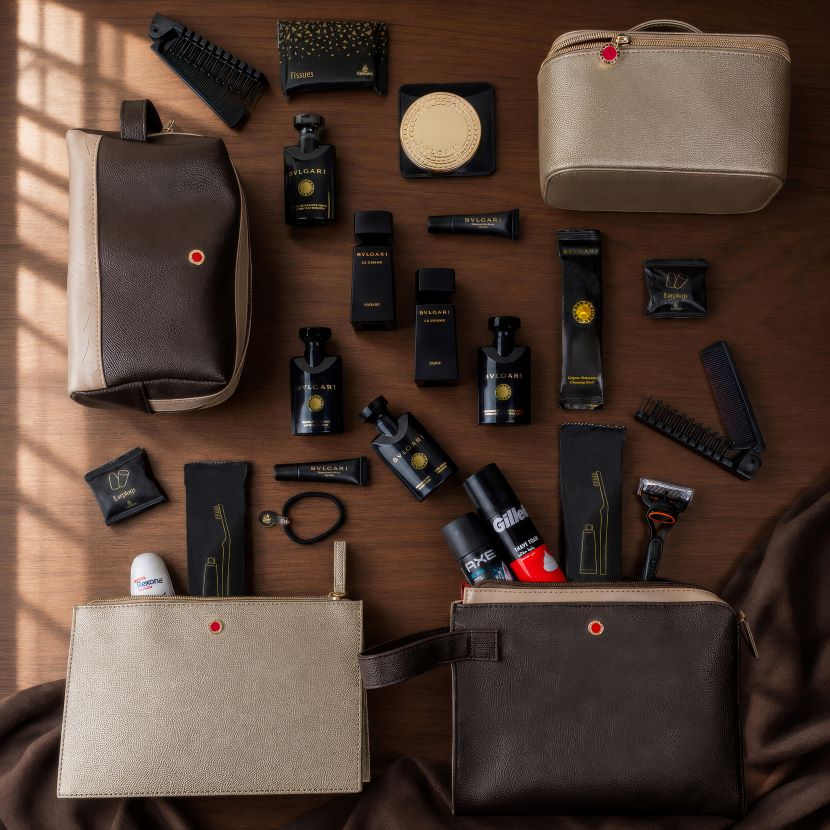 Emirates Elevates Luxe Travel Experience with Bulgari Amenity Kits