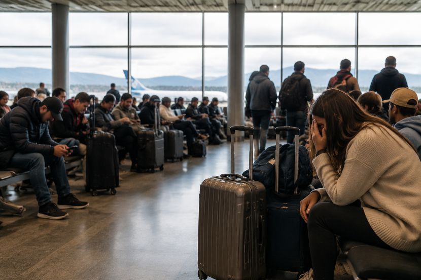 Travellers Left Stranded at Kelowna International Airport as Air Canada, WestJet, Jazz, Porter Airlines, Pacific Coastal and Air North Face 13 Delays and 3 Cancellations Across Kelowna, Vancouver and Calgary Routes, Canada