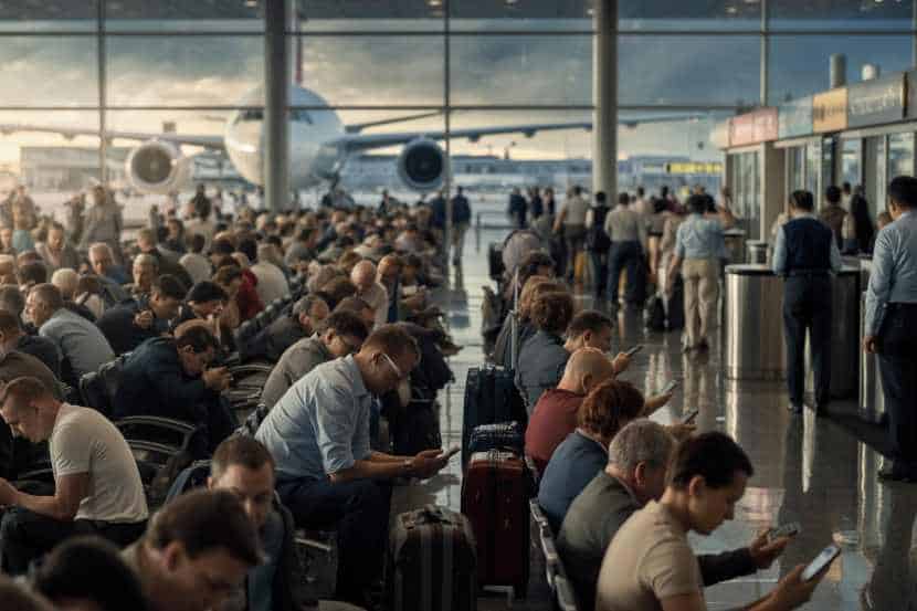 Passengers Stranded at LaGuardia Airport as Republic, Endeavor Air, American Airlines, Delta, Southwest, Jazz, and More Face 181 Flight Cancellations and Over 200 Delays, Disrupting Major Routes Across the US and Canada, Including Richmond, St. Louis, Greenville, Savannah, New Orleans, and Beyond