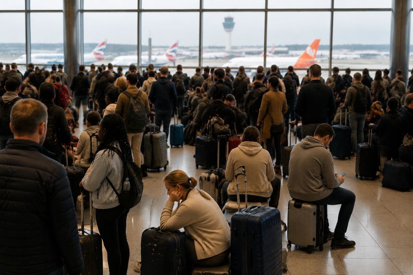 Hundreds of Passengers Left Stranded as British Airways, easyJet, Virgin Atlantic and Other Airlines Cancel 16 and Delay 469 Flights Disrupting Routes Across London, Manchester, Paris and Amsterdam in United Kingdom