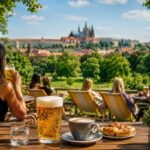 Prague Welcomes Travelers with Lidl Summer Terrace Offering Affordable Czech Draft Beer Coffee and Refreshments in the Heart of Stromovka Park