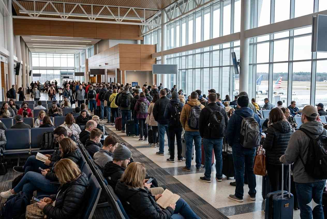 Hundreds of Passengers Stranded at Raleigh–Durham InternationalAirport As PSA Airlines, Endeavor Air, Delta Air Lines, Southwest, American Airlines Face 19 Cancellations And 106 Delays, Impacting Travel To Boston, Houston, Miami, Orlando, Los Angeles