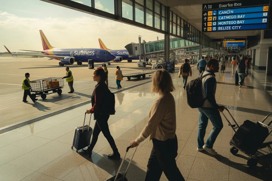 Southwest Airlines Adapts Its US Network: A Collaborative Effort with Mexico, Jamaica, Belize, and More