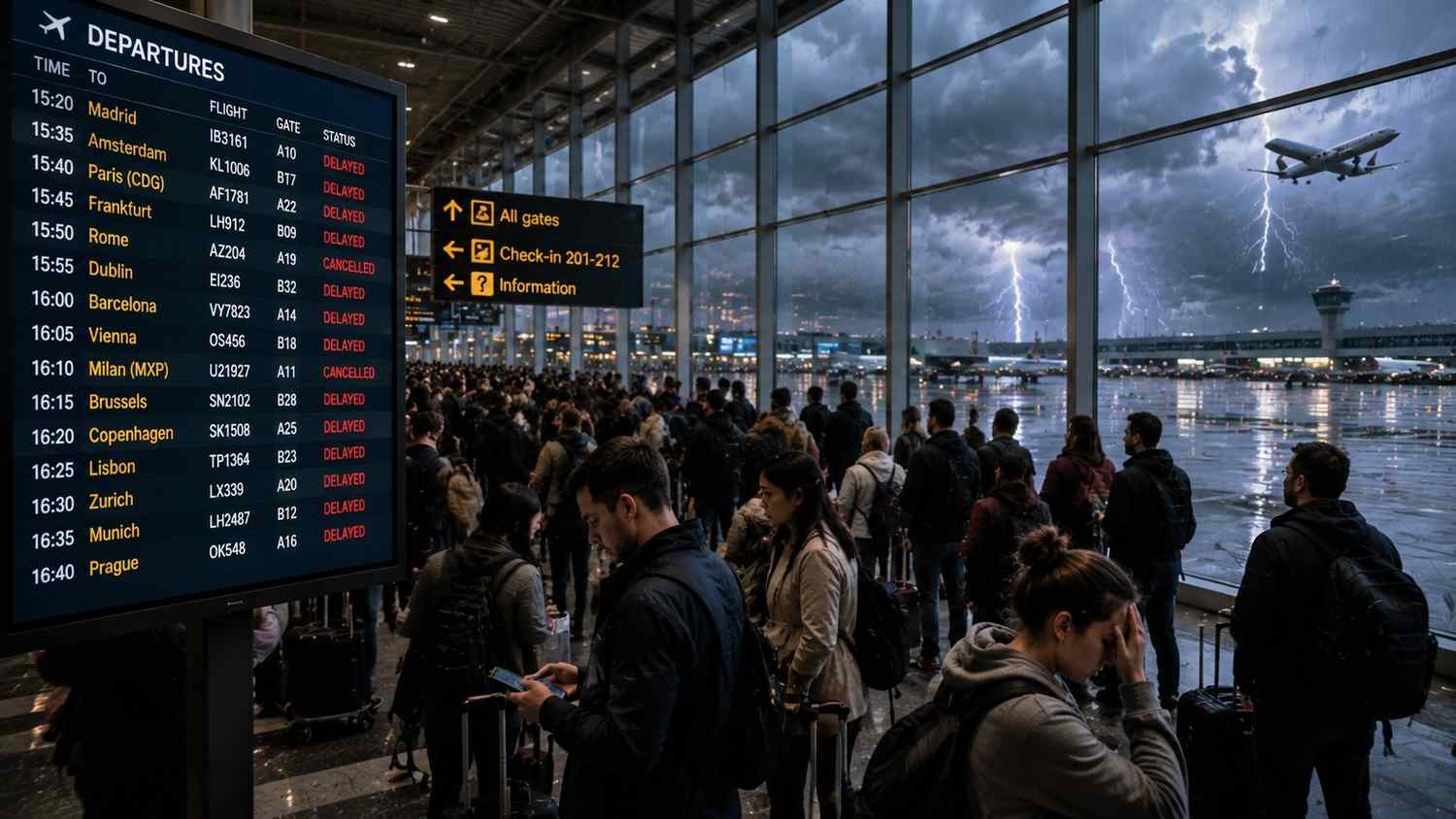 Thunderstorm Disrupts UK Travel: British Airways and EasyJet Among Affected Airlines