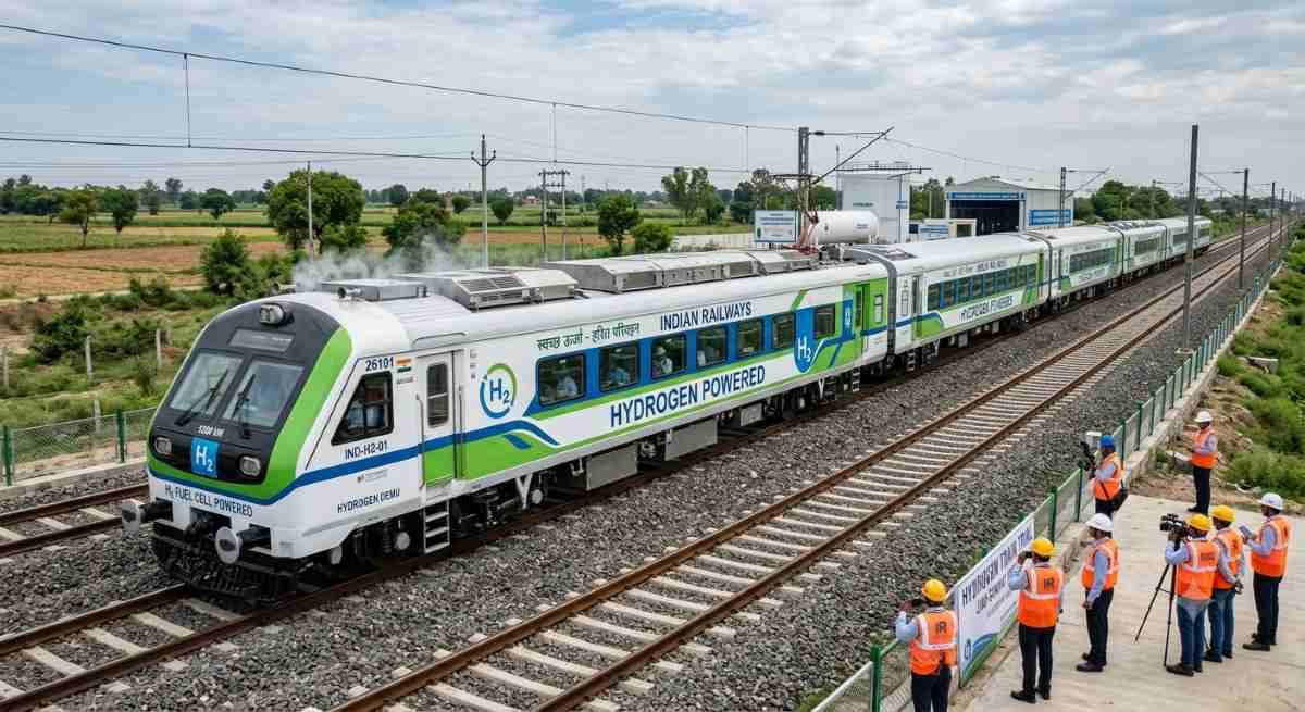 Indian Railways Unveils Hydrogen-Powered Train: A Sustainable Future in Transit