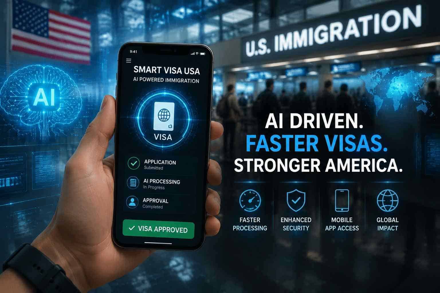 US Launches AI Powered Visa System and Mobile App to Slash Delays and Transform Immigration Processing
