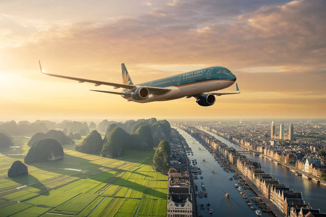 Airlines Boost Global Connectivity as Vietnam Airlines Introduces Direct Hanoi–Amsterdam Flights, Transforming Asia–Europe Travel, Enhancing Tourism Flows, Business Mobility, and Long-Haul Aviation Links Across International Markets