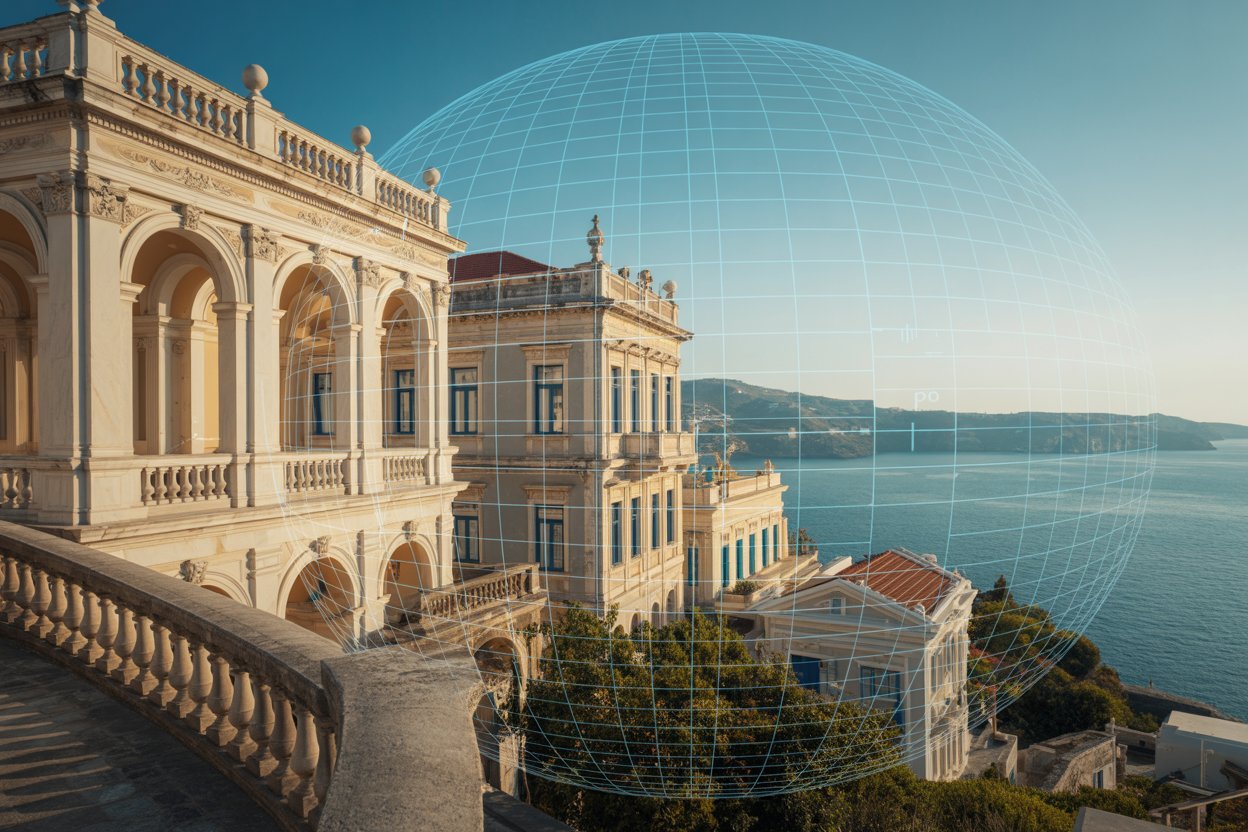 Discover Andros Island: A Harmonious Blend of Neoclassical Charm and AI Innovation