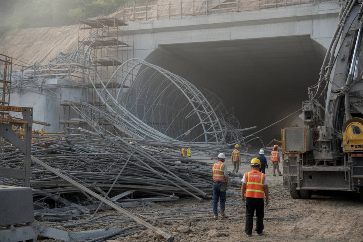 Tragic Scaffolding Collapse Halts Construction on Thailand’s Chiang Rai Tunnel
