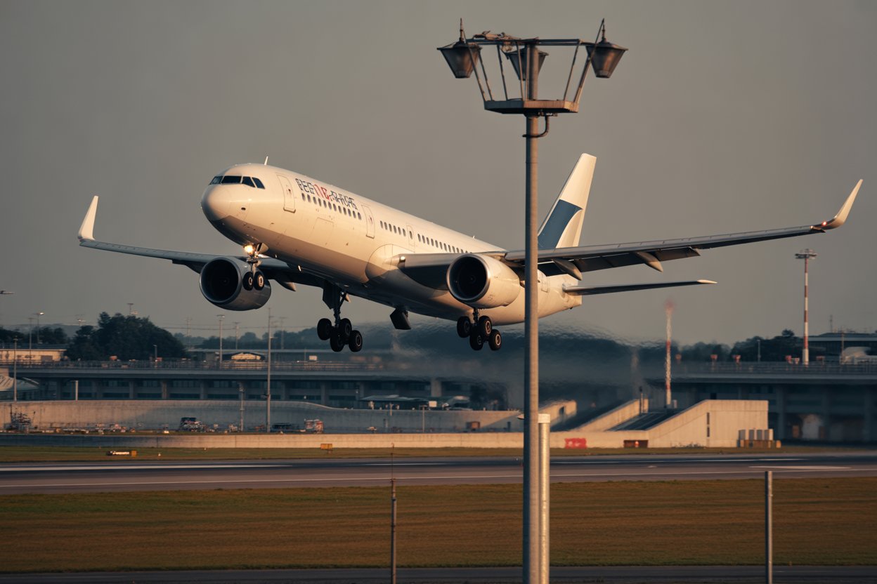Serious Near-Miss at Newark: United Airlines Flight Clips Light Pole Amidst Safety Concerns