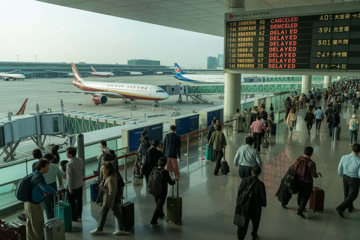 Flight Disruptions Impact Travel at Guangzhou Baiyun International Airport