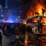 New York City Erupts in Total Chaos After Knicks Win as World Cup Shuttle Bus Goes Up in Flames in Manhattan Amid Wild Street Celebrations and Security Meltdown