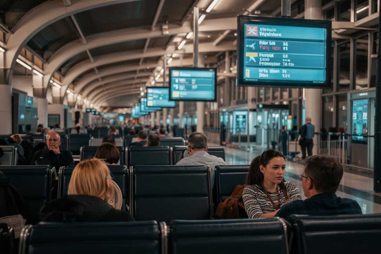 Travelers Stranded at Syracuse Hancock International Airport, United States as 11 Flights Are Delayed and 5 Canceled Disrupting American Airlines, Delta Air Lines, United Airlines, JetBlue, and More Across Domestic and International Routes to New York City, Chicago, Atlanta, Washington, Orlando, and Beyond