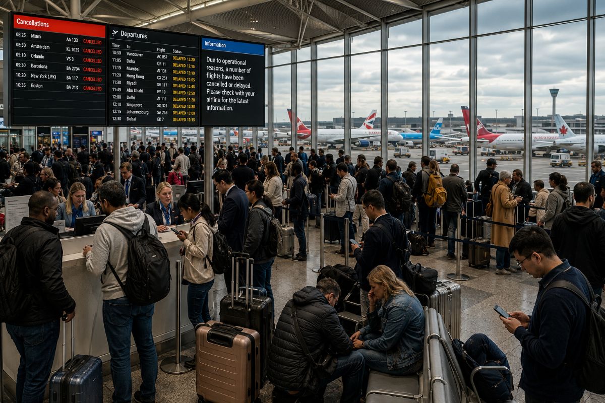 London Heathrow Airport Faces Fresh Travel Disruption as British Airways, Virgin Atlantic, KLM, Air Canada and Other Airlines Cancel 6 Flights and Delay 24, Affecting Passengers Bound for Miami, Amsterdam, Orlando, Barcelona, New York, Boston, Vancouver and Other European and North American Destinations