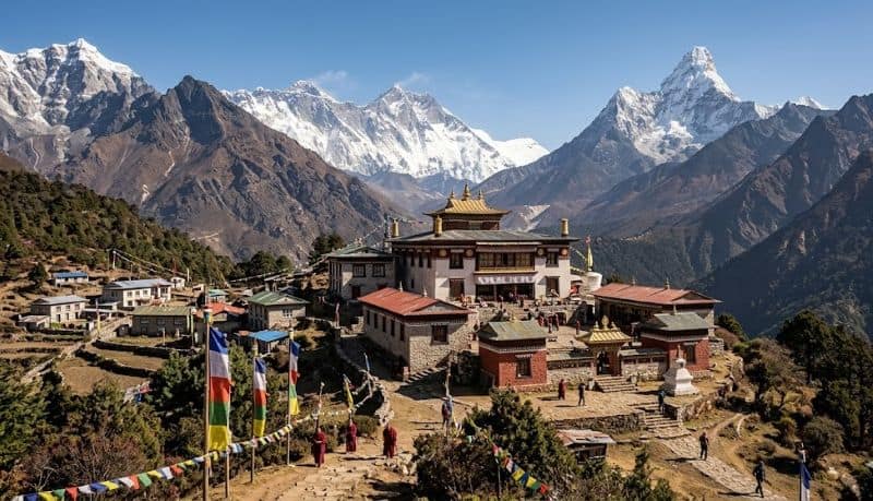 Tengboche Monastery Sparks A Global Travel Boom As Spectacular Views Of Ama Dablam, Everest, And Lhotse Showcase The Timeless Beauty Of The Himalayas In Nepal