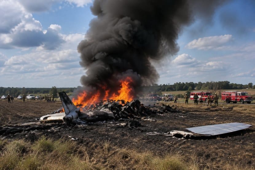 Butler Memorial Airport, Missouri Aviation Tragedy Near Kansas City Region as Skydiving Flight Carrying 12 Crashes Just Moments After Departure, Leaving No Survivors in Devastating Fireball Crash