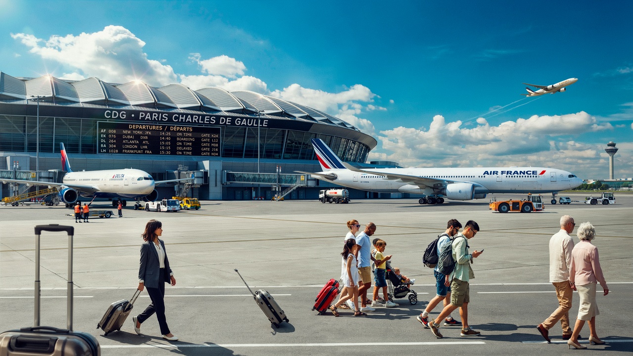 Paris Charles de Gaulle Leads European Airports in Passenger Traffic During Busy Summer Season