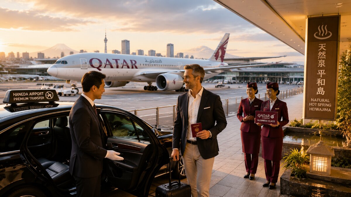 Qatar Airways Elevates Tokyo Arrival with Taxi Vouchers and Relaxing Hot Springs
