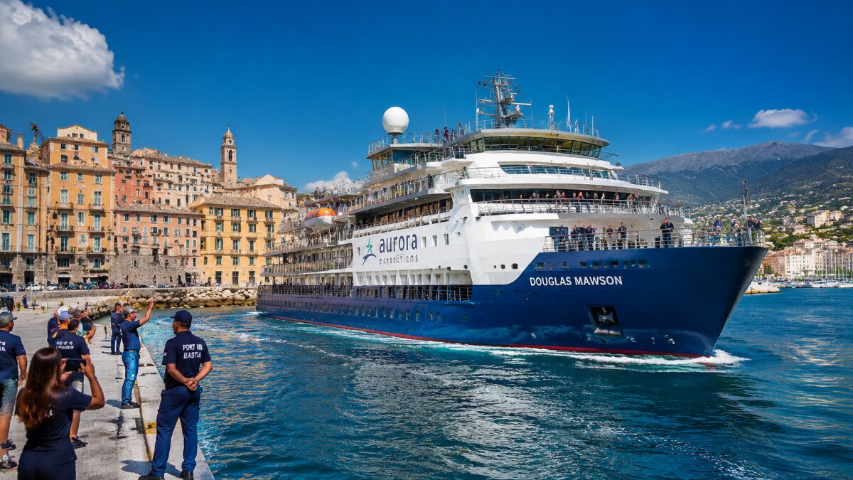 Douglas Mawson Marks Historic Maiden Call in Bastia, Inspiring a New Era for Expedition Cruising