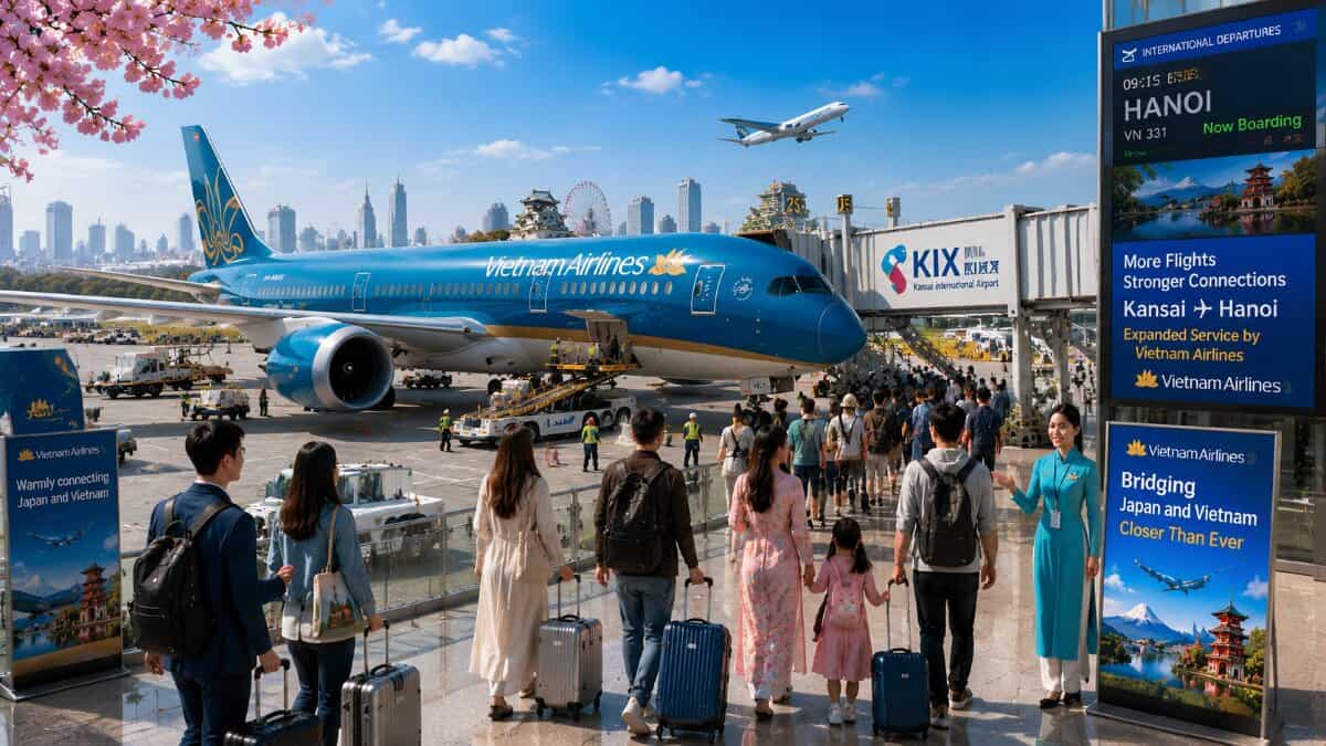 Enhancing Travel: Vietnam Airlines Expands Osaka-Hanoi Flights