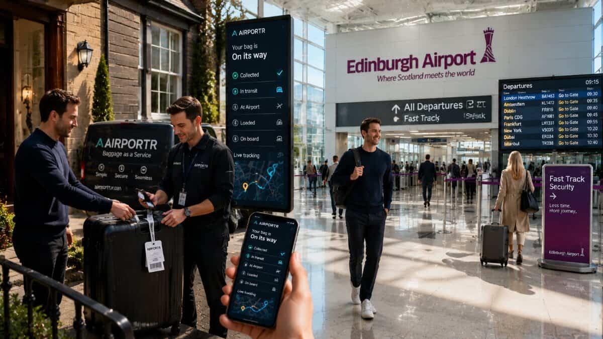 Edinburgh Airport Unveils Game-Changing Airportr Baggage Service for Seamless Travel