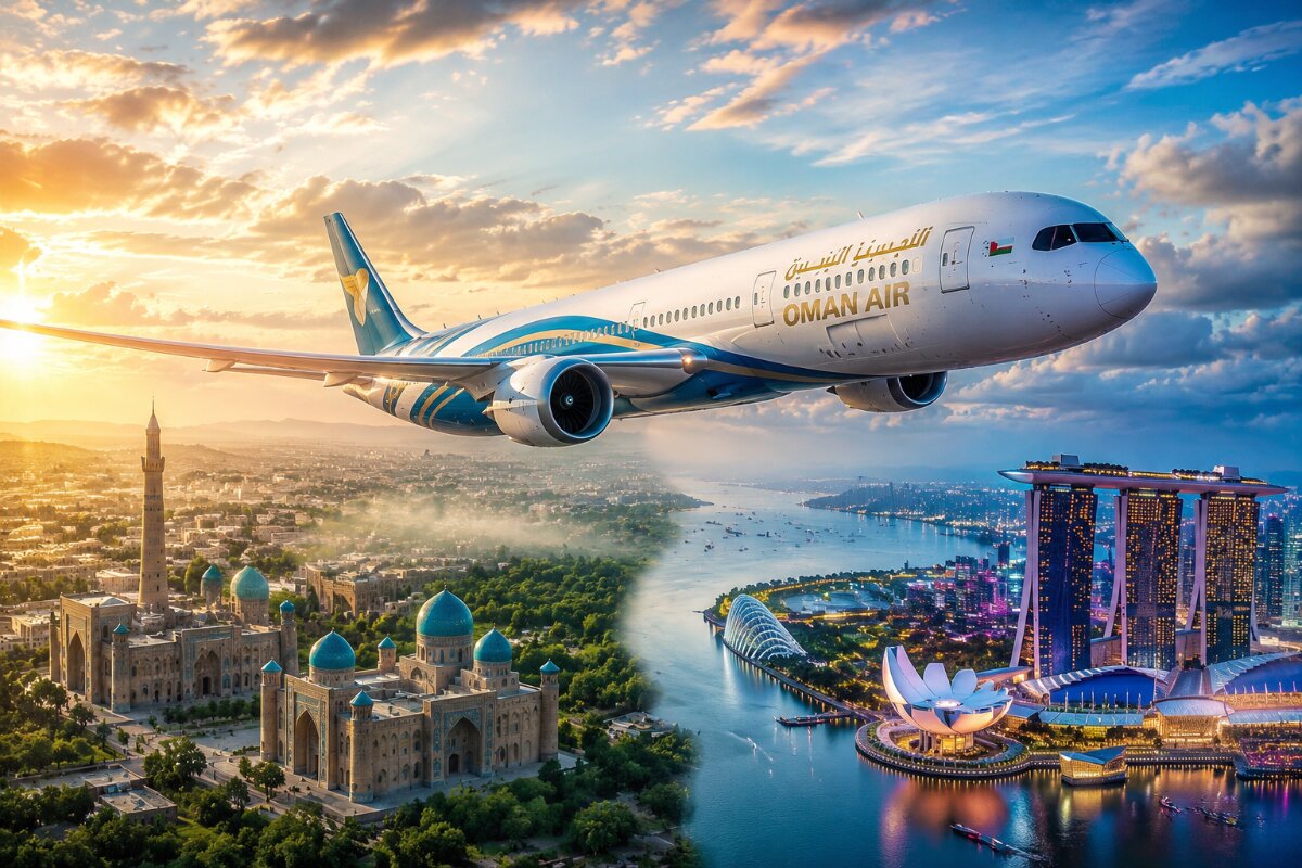 Oman Air Expands Horizons with New Flights to Tashkent and Singapore