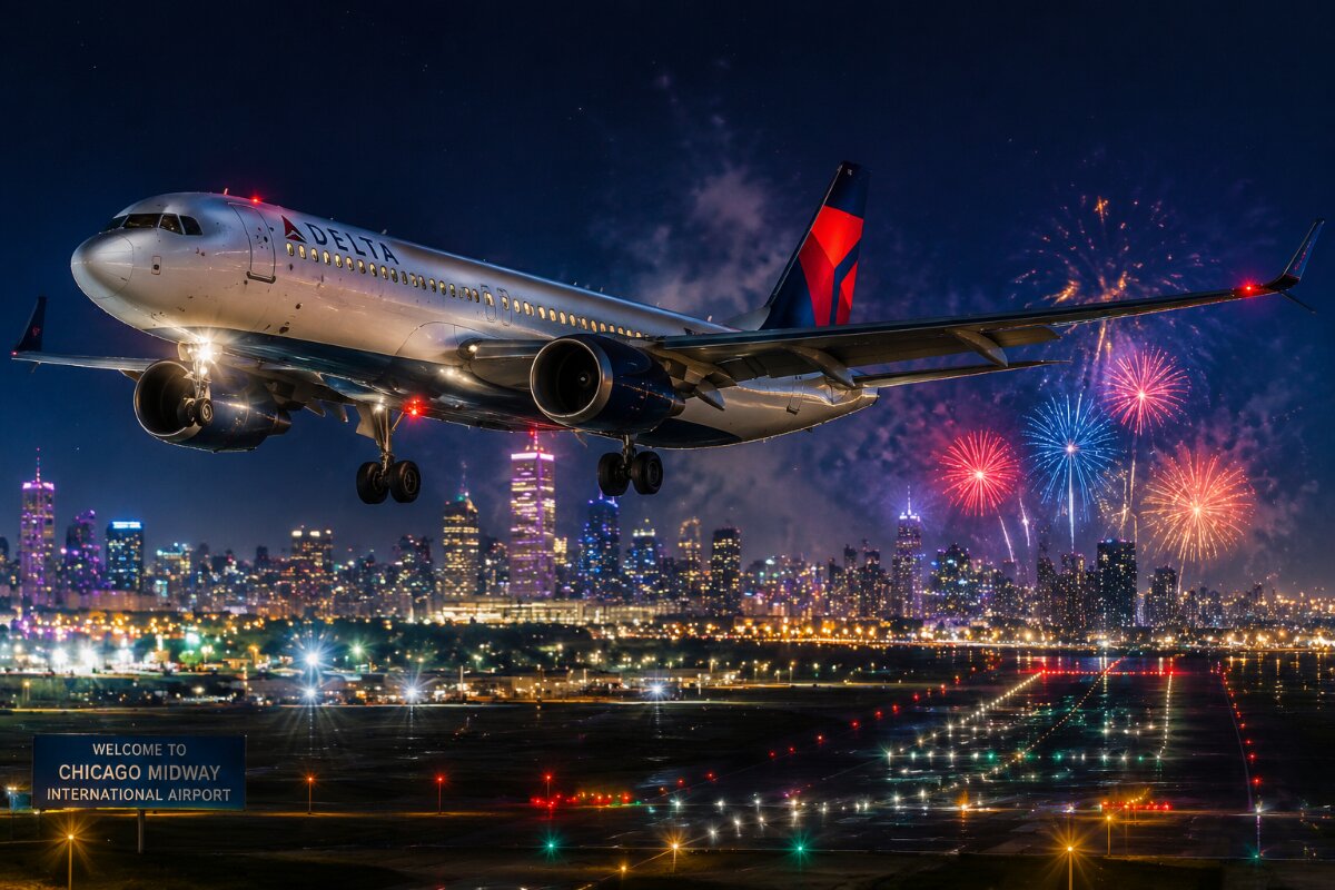 Delta Flight Encounter with Firework Near Chicago Midway Airport Sparks Investigation