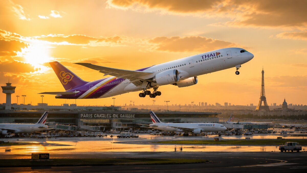 Thai Airways Enhances Travel Options with New Daily Paris-Bangkok Route