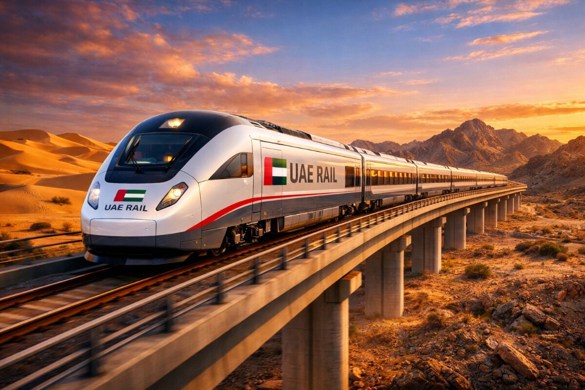 UAE Unveils Its First National Passenger Rail Service Connecting Abu Dhabi and Fujairah