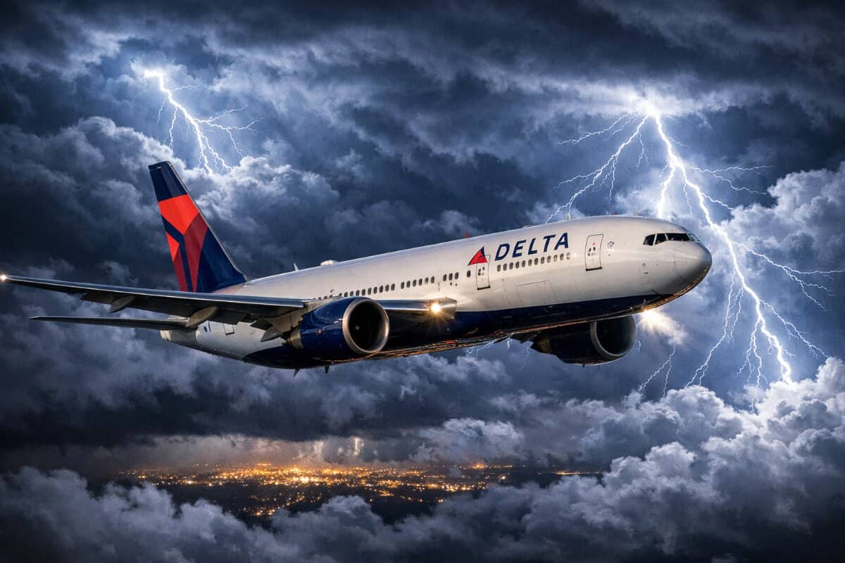Delta Air Lines Flight Diverted to Ensure Passenger Safety Amid Lightning Concerns