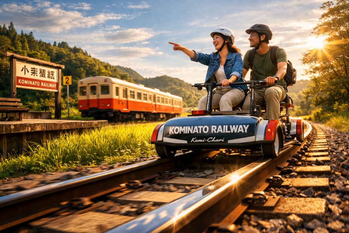 Experience Scenic Rail Cycling with Kominato Railway’s New Komi-Chari Service