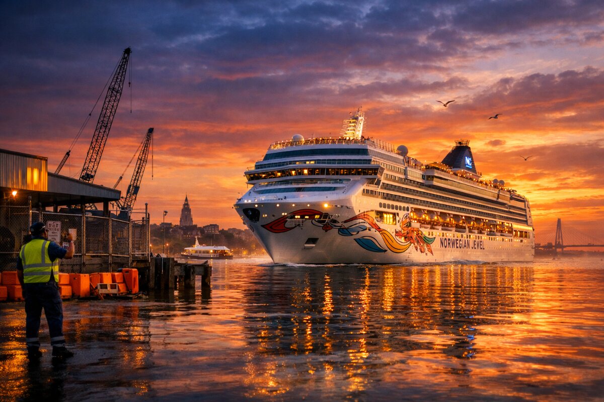 Norwegian Jewel Bids Farewell to Charleston’s Union Pier: A New Era for the Waterfront