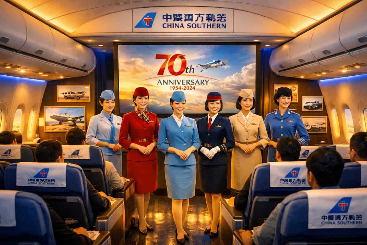 Celebrating 70 Years of Aviation: China Southern Airlines Hosts Themed Flight to Honor Its Heritage