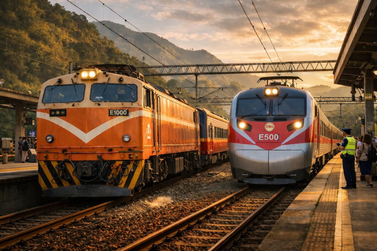 Taiwan Railway Unveils New Era with E500 Electric Fleet, Phasing Out Iconic E1000 Trains