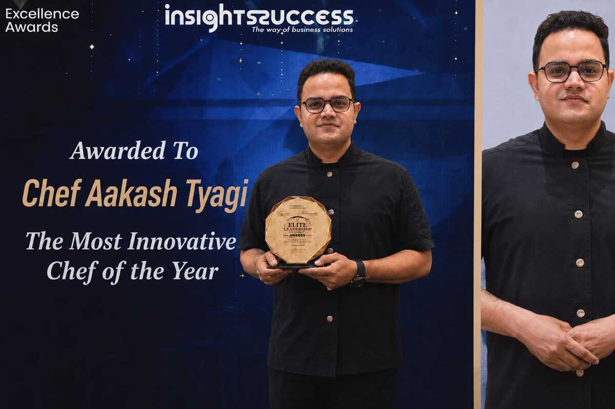 Chef Aakash Tyagi of Romeo Lane Dubai Celebrated for Culinary Innovation at Elite Leadership Awards 2026