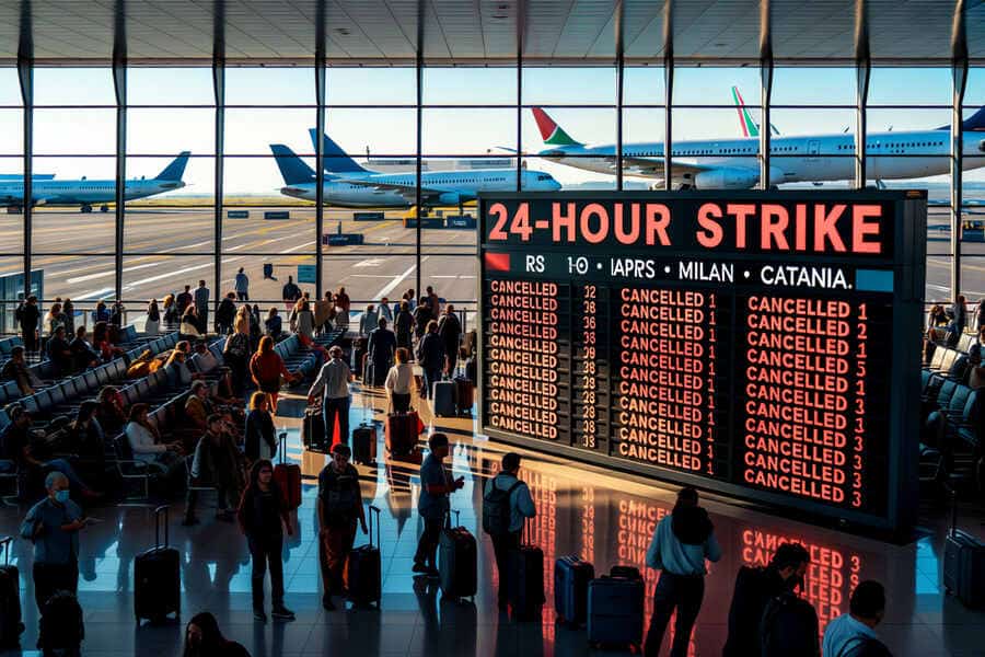 Naples and Italy’s Major Airports Face Challenges as Nationwide Strike Disrupts Summer Travel