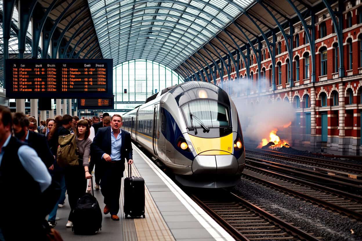 Travel Chaos: Eurostar Disruptions Affect Major European Cities Due to Rotterdam Fire
