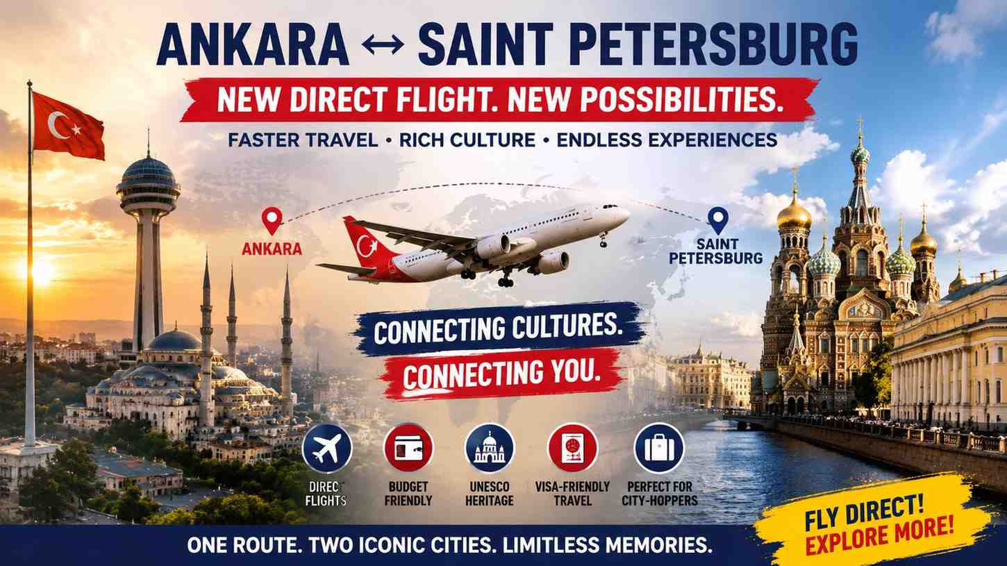 Ankara to Saint Petersburg: A New Horizon for Cultural Tourism and Air Travel in Eurasia