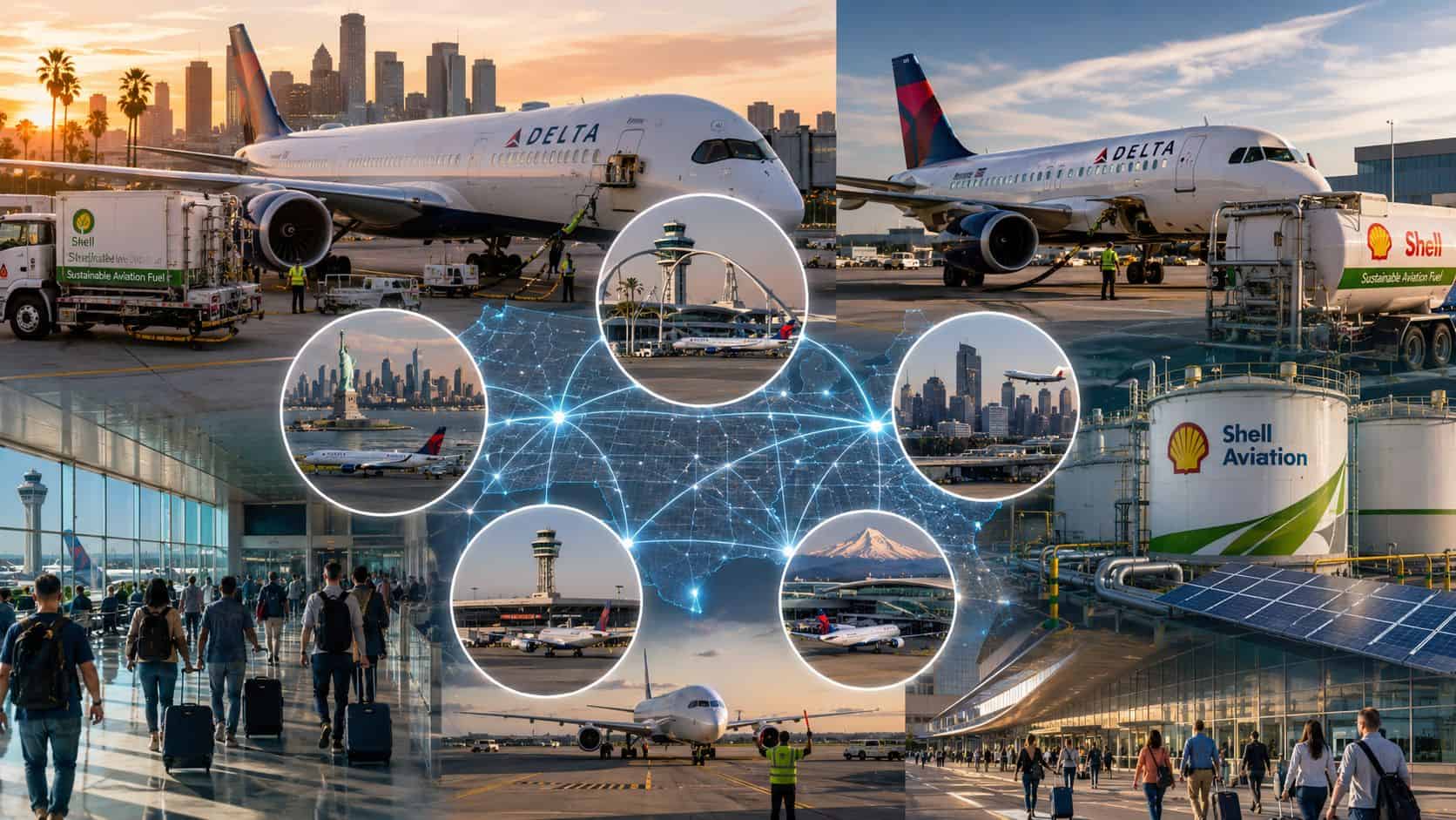Introducing a Greener Future at Major US Airports: Delta and Shell’s Sustainable Aviation Fuel Partnership
